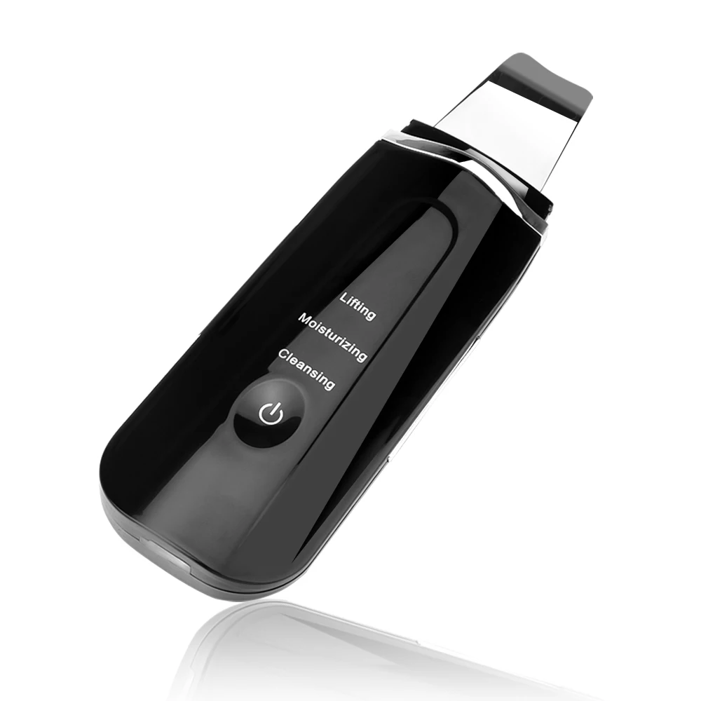 Ультразвуковой ионный скребок для кожи массаж лица очистка пилинг вибрация