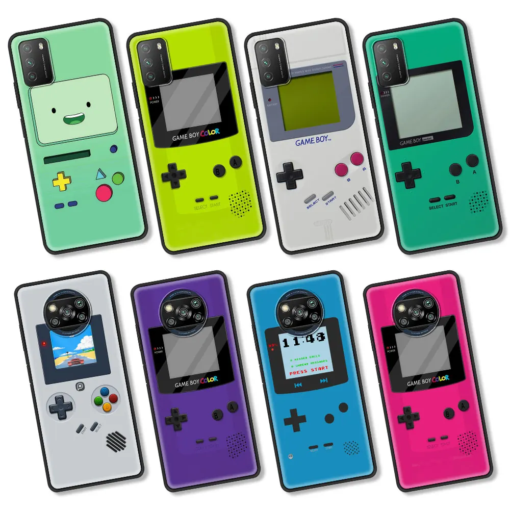

Luxury Silicone Case For Xiaomi Mi 11X 11 10T 10 9T 9 Pro 11 Ultra 11 10T 10 9 Lite 10S Gameboy Boy Game Back Cover Fundas Capa
