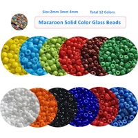 60 80 120 opaque colors glass seedbead multi size 2mm 3mm 4mm austria solid glass beads for jewelry diy making accessories