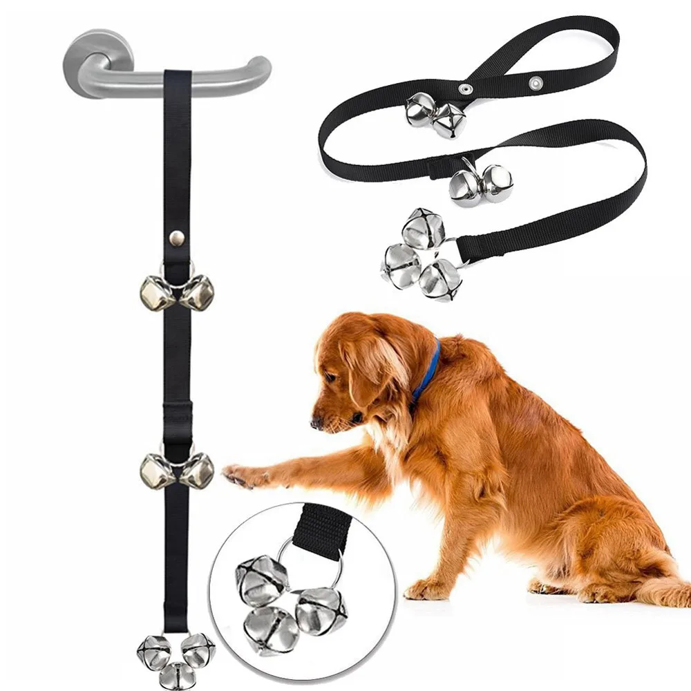 Dog Doorbells веревка для дрессировки собак подсказка Колокольчик напоминания висячих