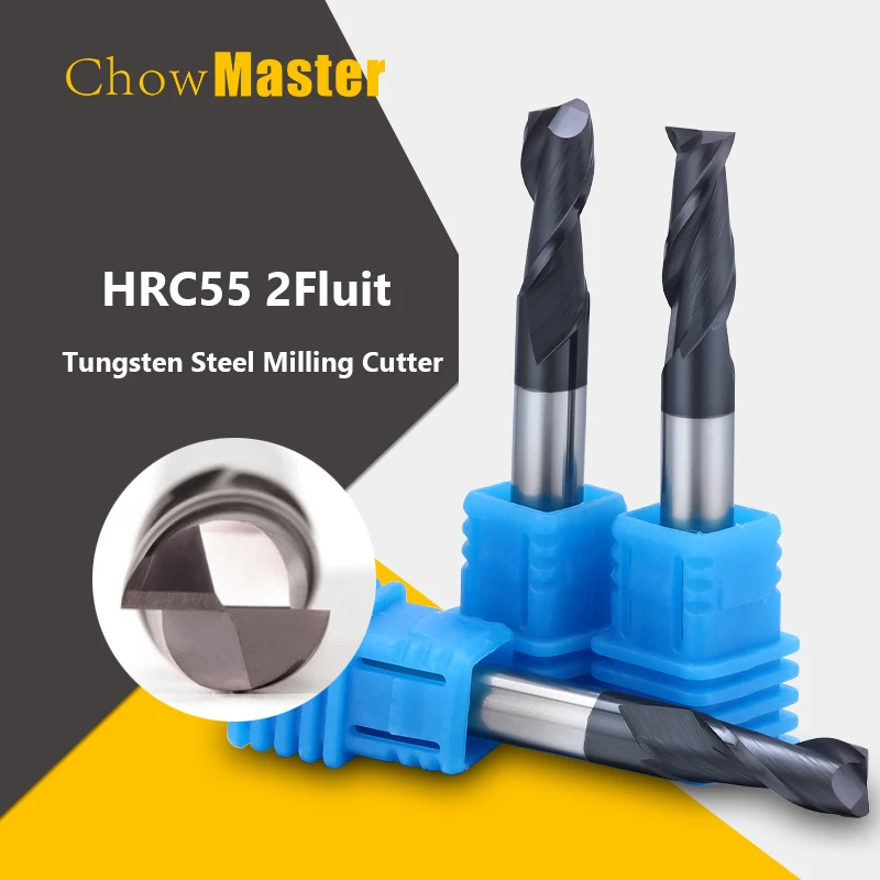 HRC55 2 Fluit карбидно - вольфрамовая фреза шпоночная прямоугольный массивный твердый