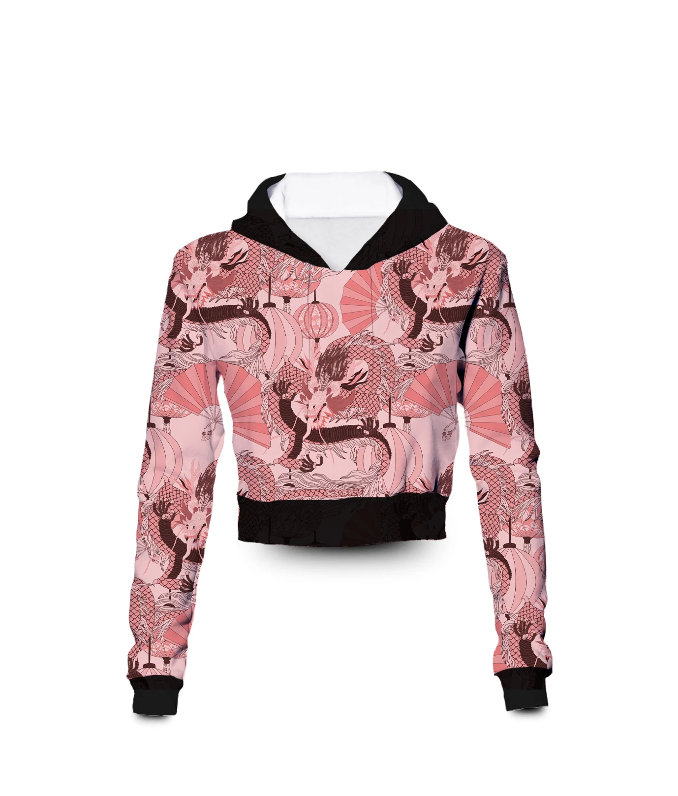 

Индивидуальный заказ суть Дракон сказки 3D сублимационная печать женская одежда размера плюс укороченный толстовки