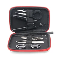 electronic 9 in 1 cigarette tool kit coil jig tweezers pliers for rda rdta rta e cig accessories bag coiling kit