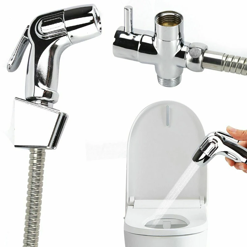 handheld toilet bidet sprayer set kit stainless steel hand bidet faucet for bathroom flush toilet cleaning dead corne free global shipping