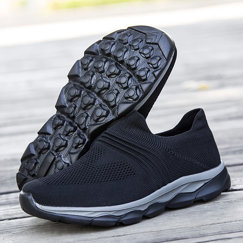 

Elder Healthy Shoes Walking Anti-skid Men Loafers Soft Sock Outdoor Flat Shoes Sneakers for Men Walking Shoes Lightweight