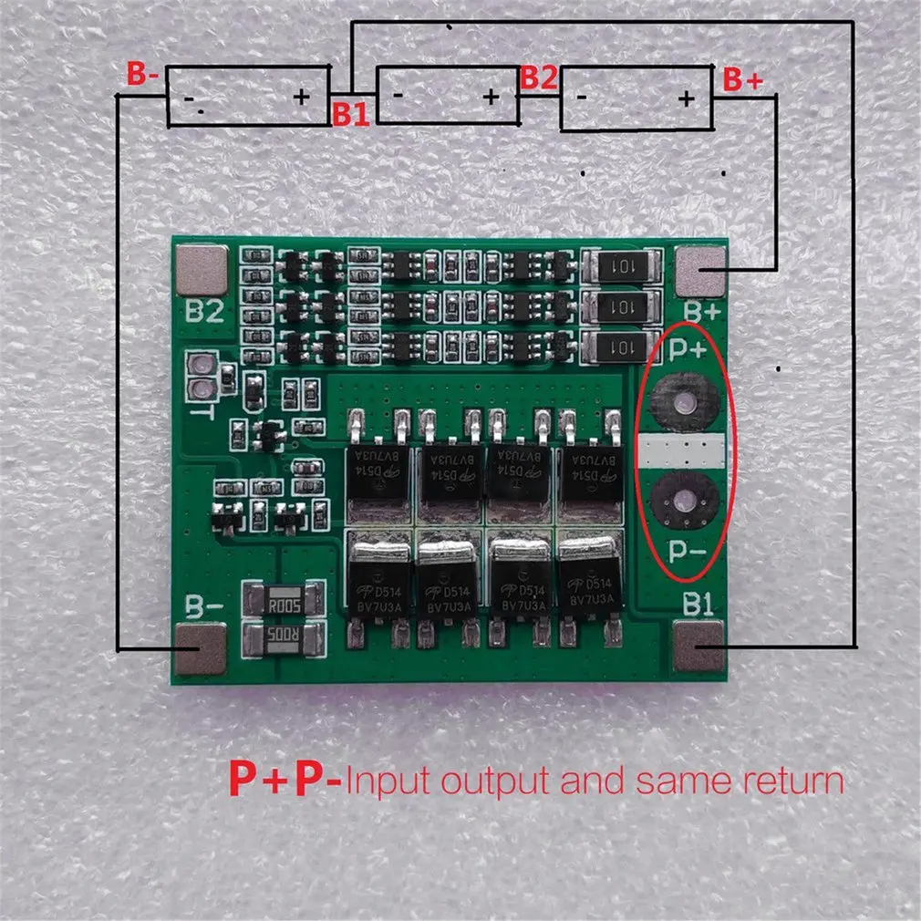 

3S 12V 25A Li-ion Lipo Battery 18650 Board Charger Protection Cell Charging Module Electronic BMS Packs PCM with Balance
