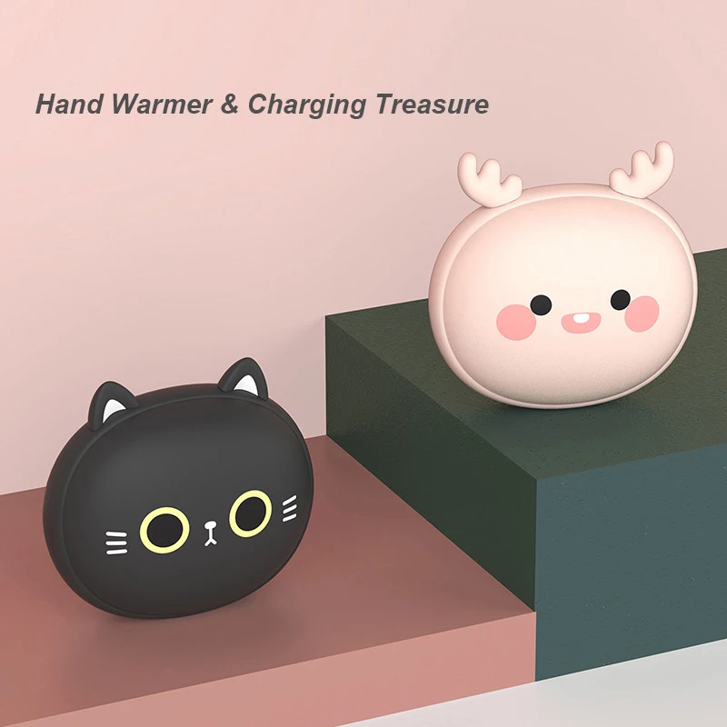 Kbxstart Mini Hand Warmer& Charging Treasure Dual-use Portable Mobile Power USB Charging Creative Explosion-proof Heater
