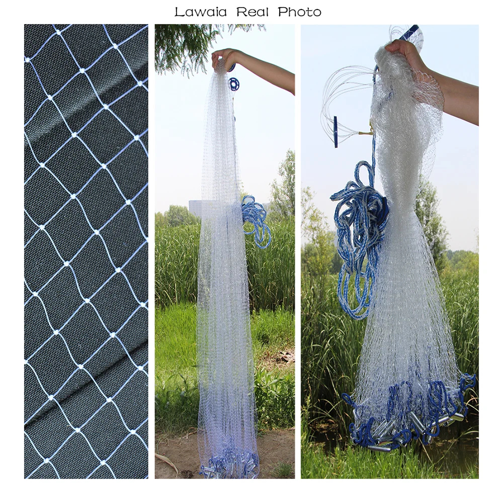 

Lawaia литейная сетка Диаметр 2,4 М-7,2 м ручной бросок сеть Fly складывающаяся ручка-держатель для сетка без Стиль Fly ручная рыболовная сеть Для ры...