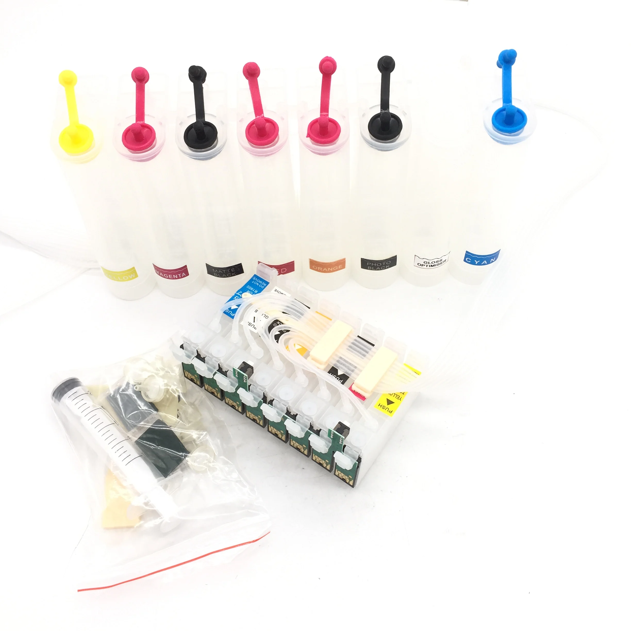 T0870-T0874 T0877-T0879 Система непрерывной подачи чернил для EPSON R1900 Photo CISS CIS |