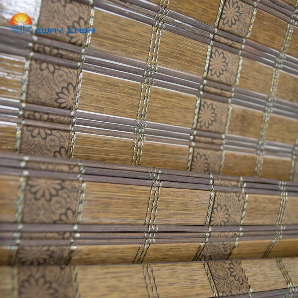 Бамбуковые жалюзи для дома Затемненные бамбуковые шторы в римском стиле с
