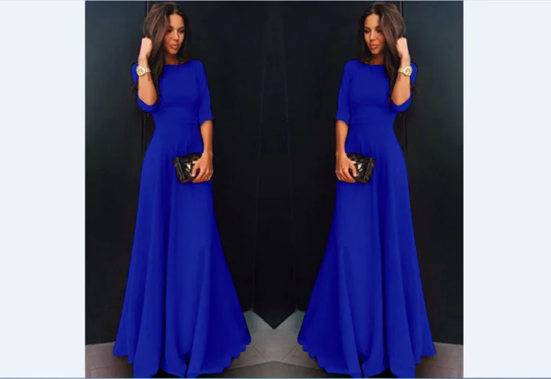 Женское винтажное платье с длинным рукавом женское вечернее длинное макси |