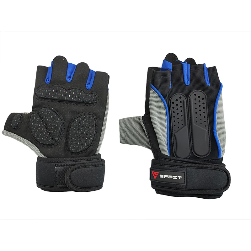 

Профессиональный тяжелая атлетика, Crossfit Бодибилдинг Гантели с поддержкой запястья для тренажерного зала защитить ладони перчатки для Для ...