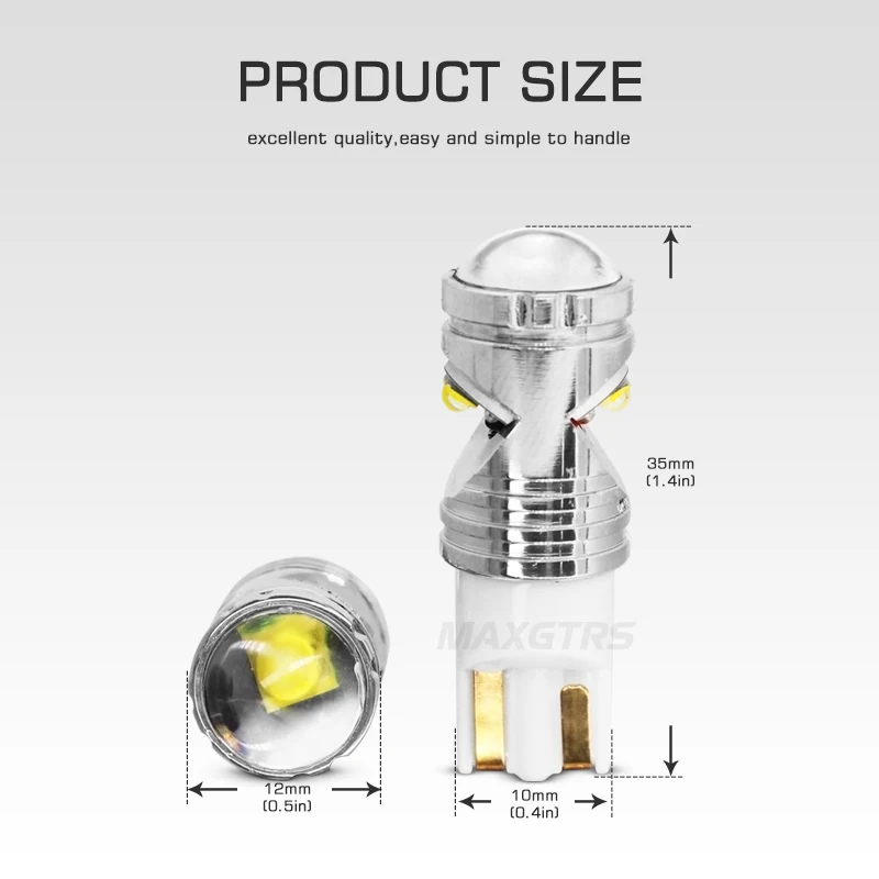 2x Высокая мощность T10 W5W 15 Вт 194 168 Cree чип XP-E Белый светодиодный фонарь DRL резервный обратный клина Карта Купол внешний светильник