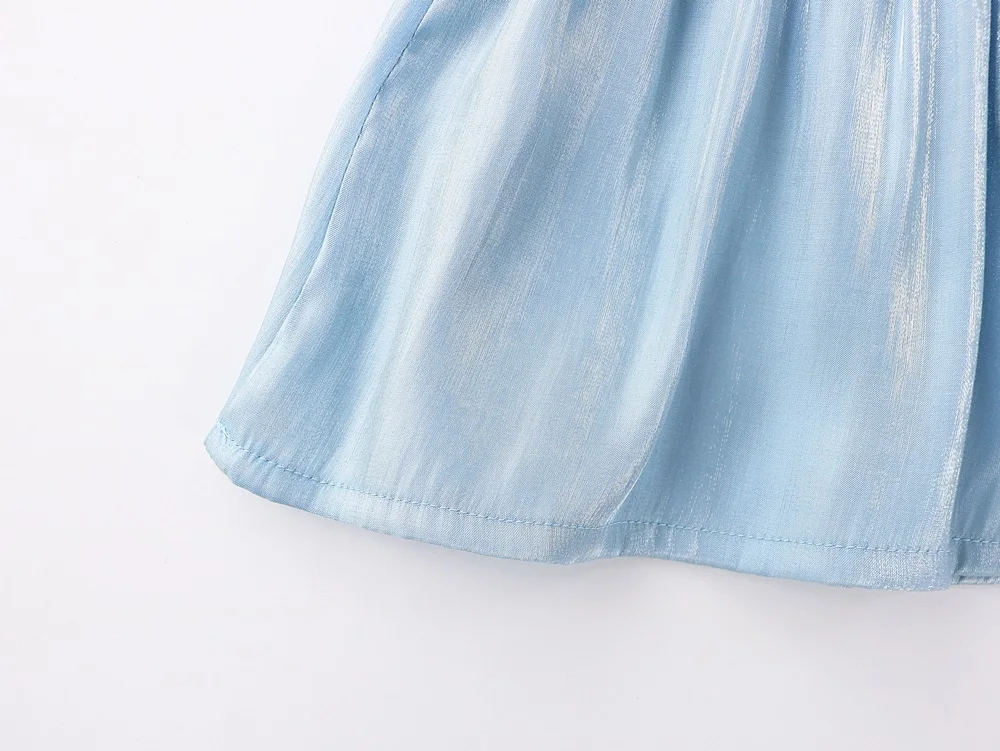 

Midoo Fairy 2021 Summer Girls Kids Children's Cotton T-Shirt Top Tees Cute Peter Pan Neck Half Puff Sleeve Casual Clothes