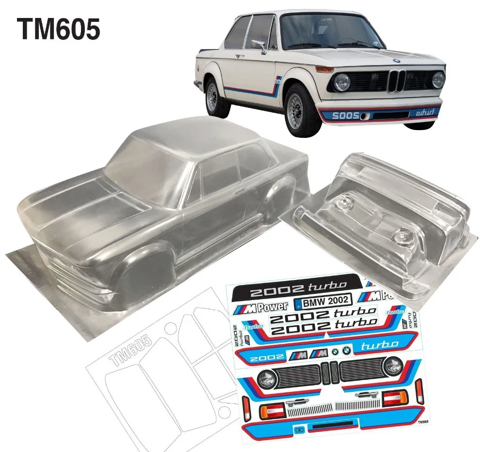1/10 на дороге BMMW2002 M корпус прозрачный корпус 225 мм для TAMIYA KYOSHO HPI