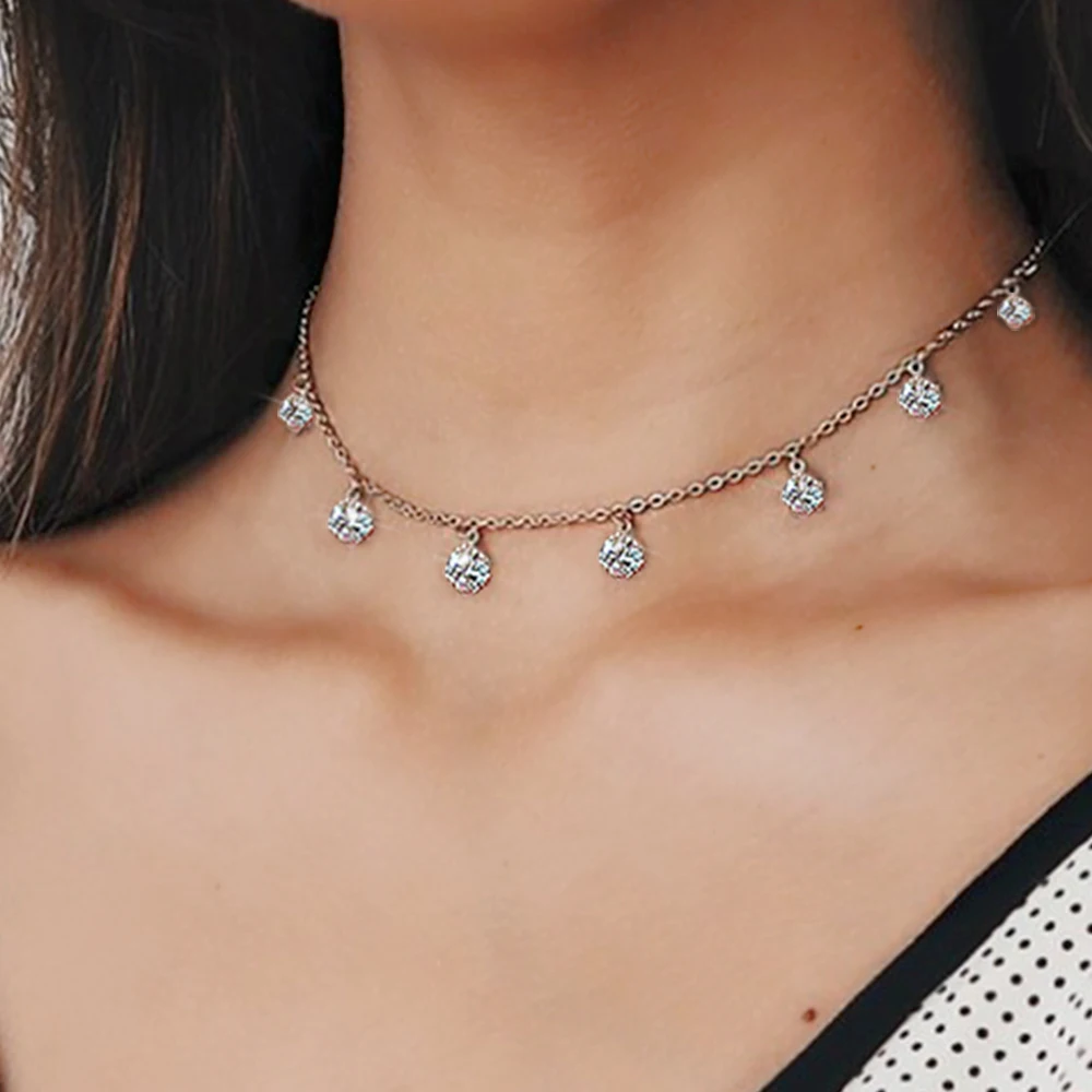 2020 новое простое колье ошейник ожерелье границы подвеска с кисточкой и