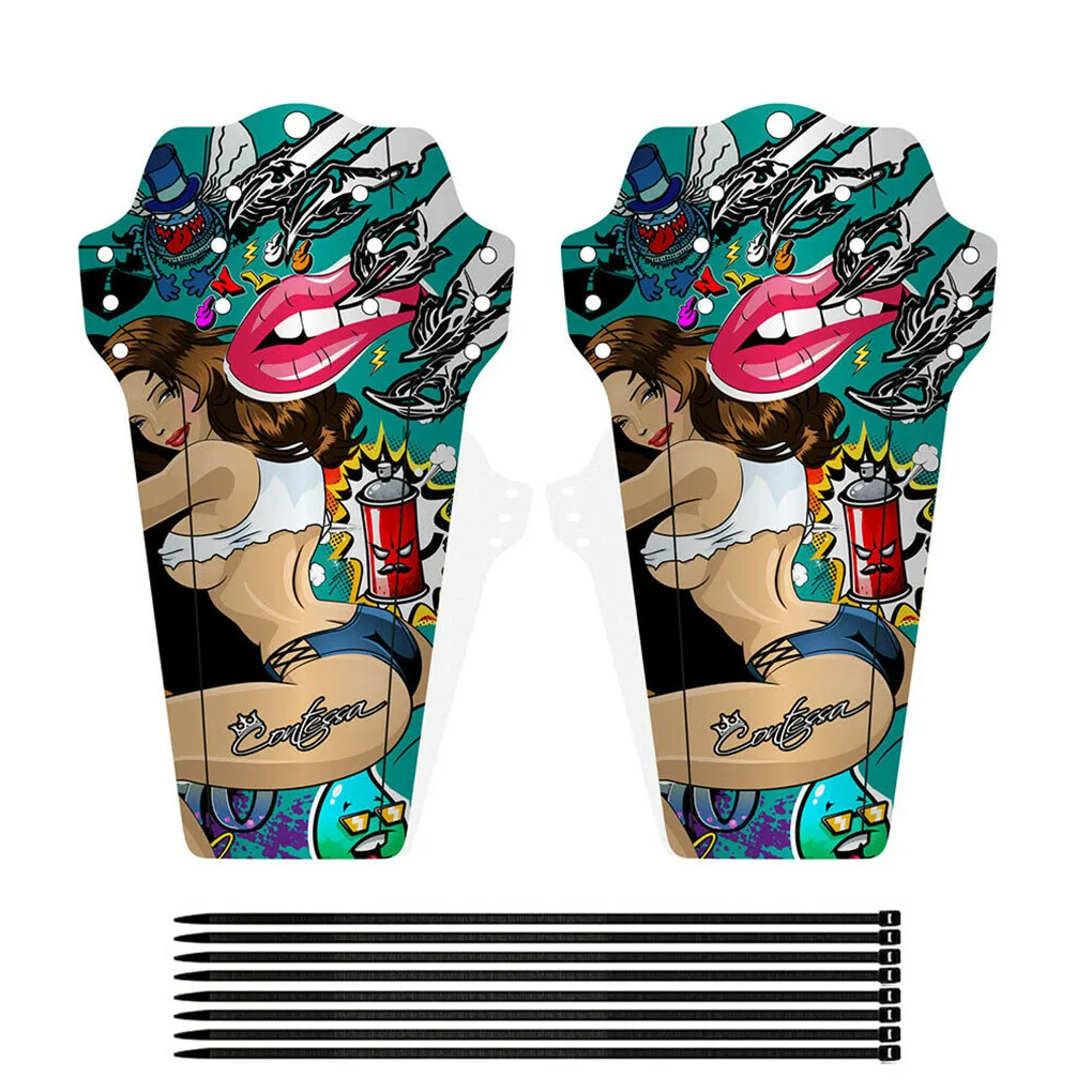 

1 пара велосипедные Крылья Пластик горный велосипед брызговик Dirtboard Велоспорт Декоративные Запчасти, Тип-1 шт.