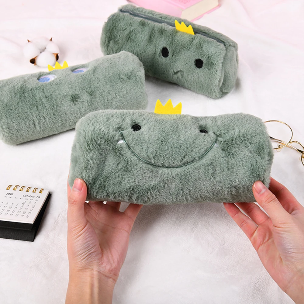 

Plush Cute Cartoon Pencil Bag Kawaii Pencil Case Korean Stationery Bags Office School Supplies Pencil Pouch
