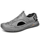 Мужские сетчатые сандалии, дышащие легкие пляжные сандалии, уличные Нескользящие мягкие гладиаторские сандалии, большие размеры, лето 2022