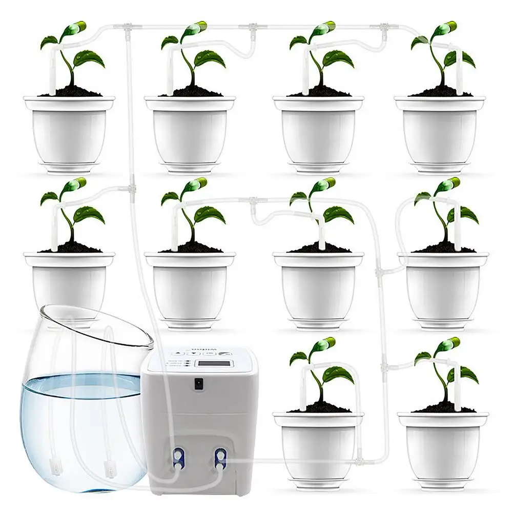 

Intelligent Garden Automatic Watering Device Solar Energy Plant Drip Irrigation Water Pump Timer System Flowers Care Garden Use