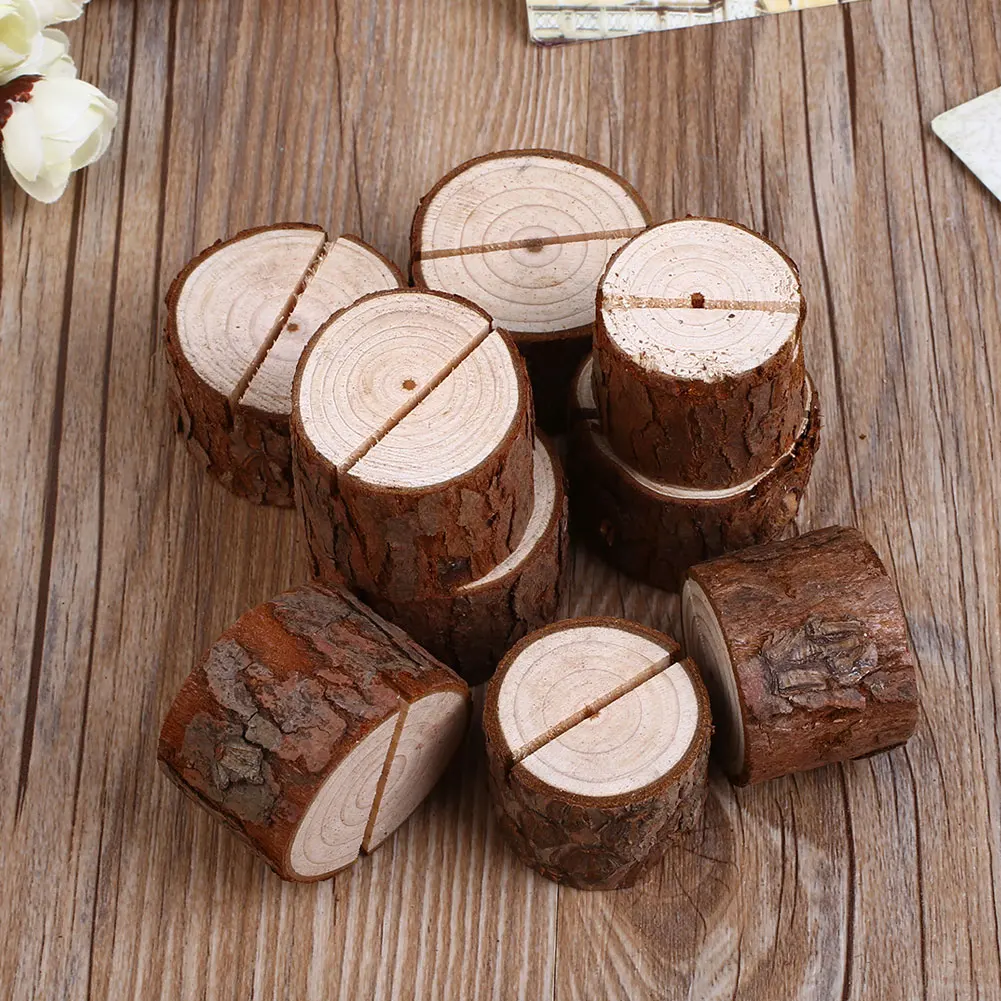 Деревянный держатель для фотографий вечерние круглые карты 10x настольная