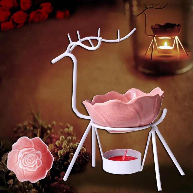 Ноолим из нержавеющей стали олень благовония горелка свечи для домашнего декора