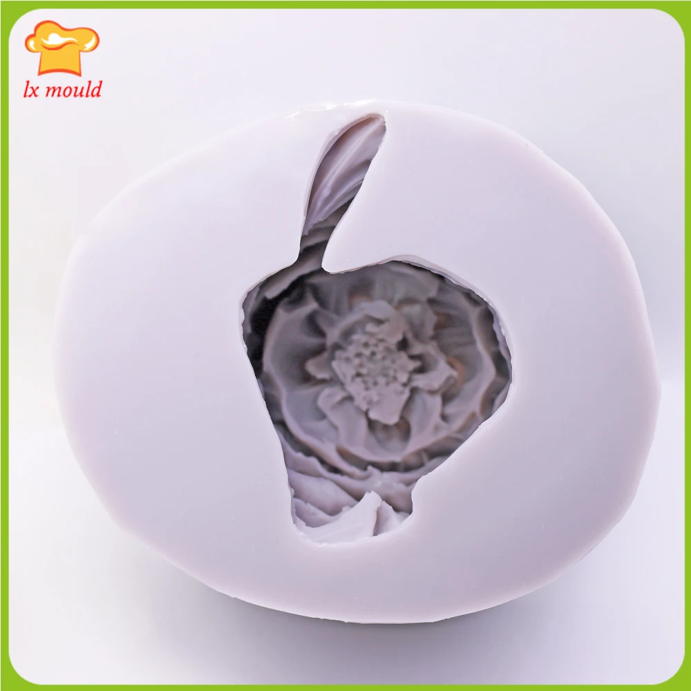 3D силиконовая форма для цветов большая резьбы в виде свечи штукатурка украшения