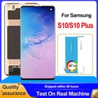 ЖК-дисплей с сенсорным экраном и дигитайзером в сборе, оригинальный ЖК-дисплей, Super AMOLED, для Samsung Galaxy S10, G973, G973F, S10 Plus, G975, G975F