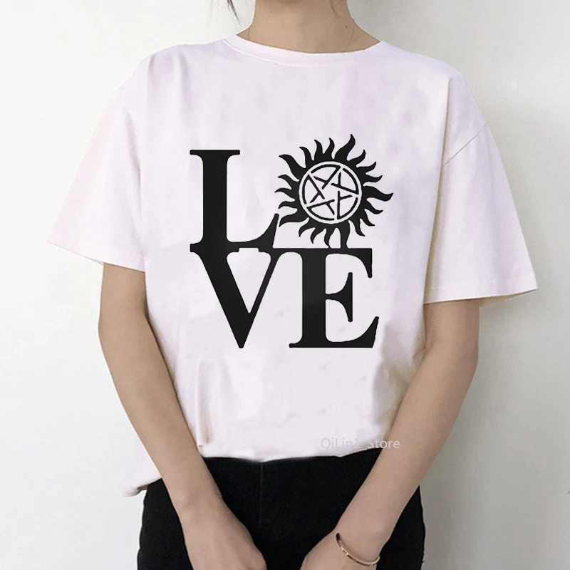 

New Women Winchester Bros Tshirt Streetwear Harajuku Female Tops Ladies Fashion Casual T Shirt Graphic Print Tees