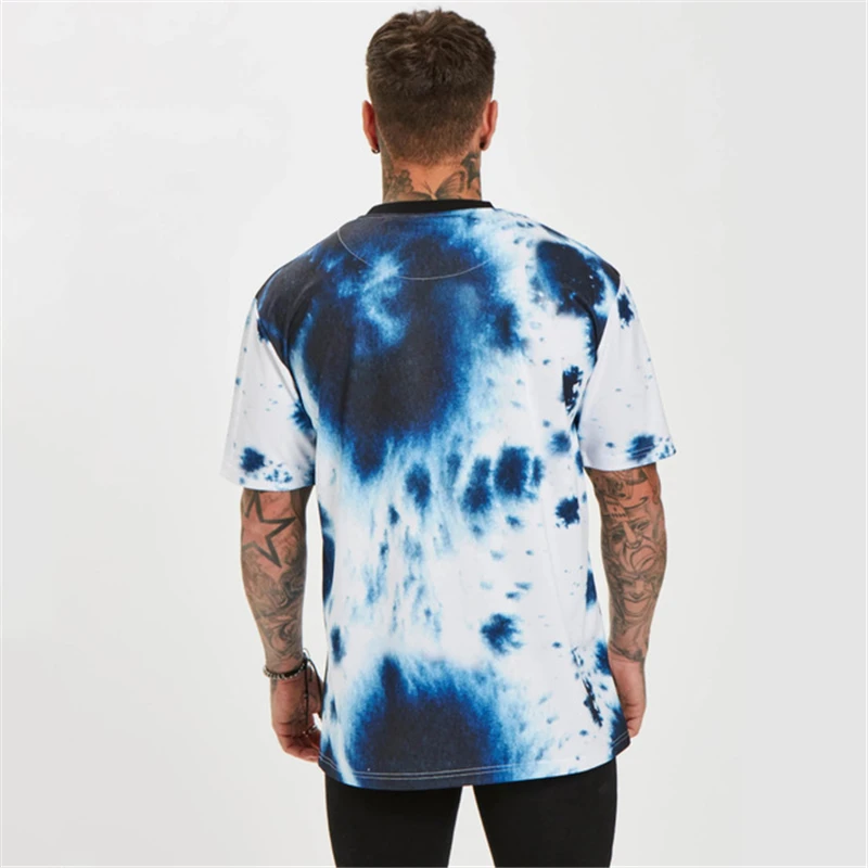 Мужская футболка с коротким рукавом быстросохнущая дышащая в стиле хип хоп