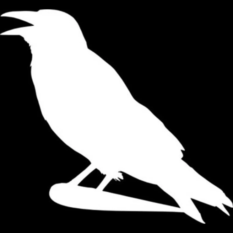 

Vinyl Car stickers Decals Motorcycle Accessories Car-Window Decorative Goods PVC 15cmx14cm Funny crow on the branch