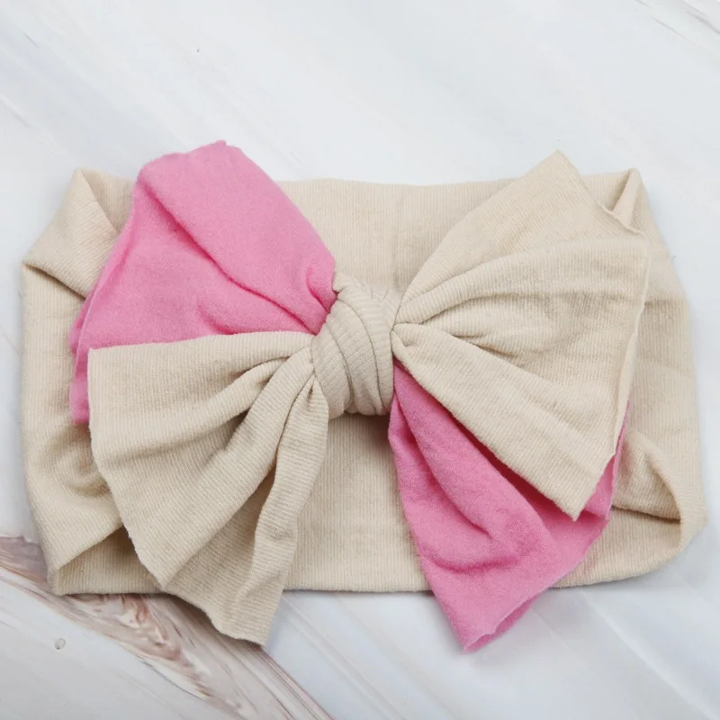 Повязка на голову с бантом для маленьких девочек нейлоновая модная повязка