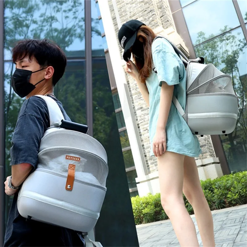 MAMY-mochila transpirable port&aacute;til para mascotas, bolsa de transporte para perros peque&ntilde;os, accesorios para gatos-2