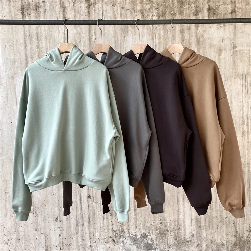 

Season 6 Hoodie 2021FW Men Women High Quality Brushed Kanye West Sweatshirts Solid Color Oversized Loose Board Pullovers