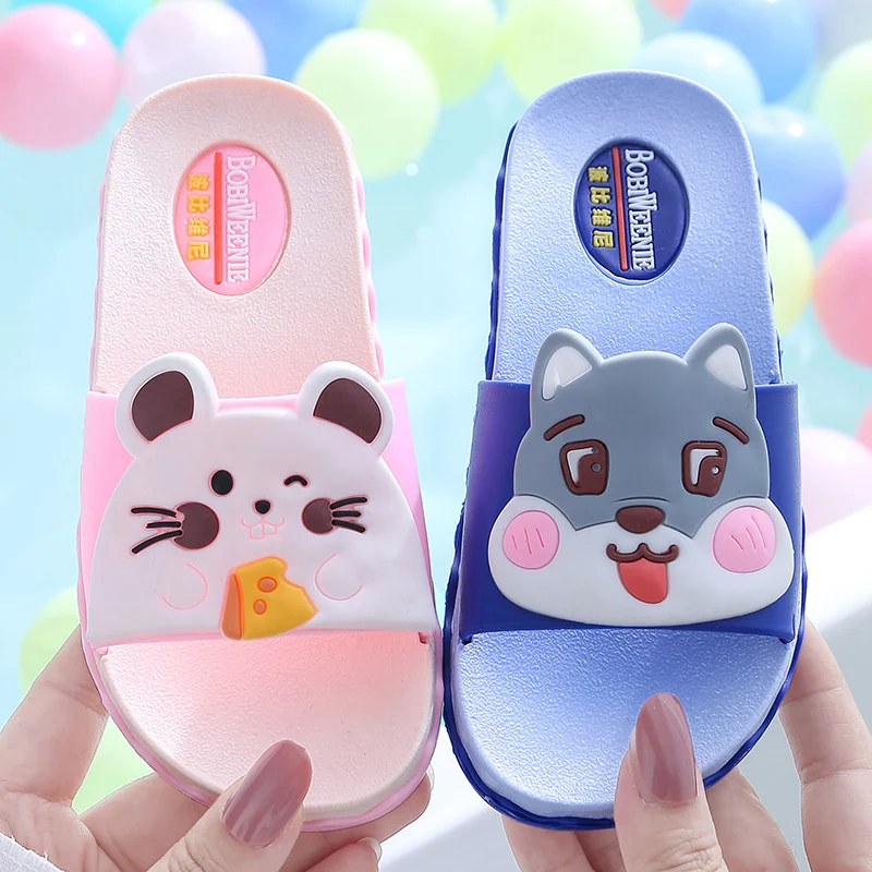 Тапочки детские Обувь для собак шлепанцы девочек домашний дом гостевой пляж