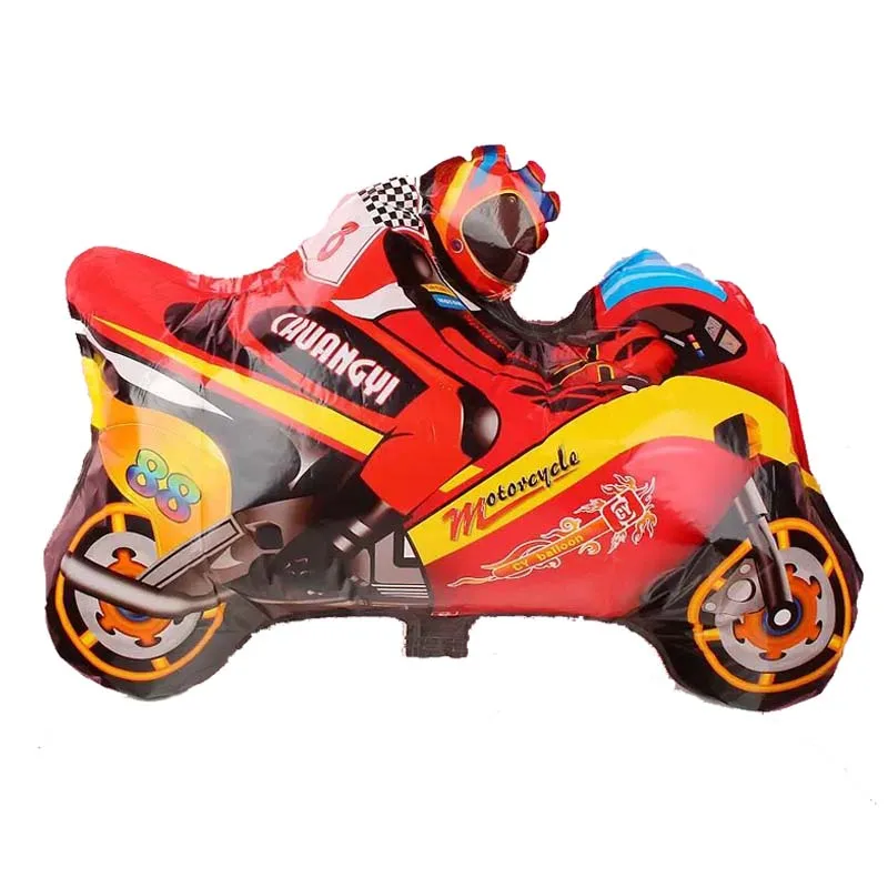 

1pc Aluminium Foil Vehicle Series Balloons Happy Birthday Kids Motorcycle Party Decoration Car Baby Gift Tank Train Fire Truck