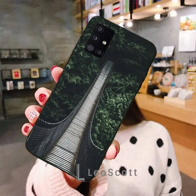

Forest suspension bridge Phone Case For Samsung A50 A51 A71 A20E A20S S10 S20 S21 S30 Plus ultra 5G M11