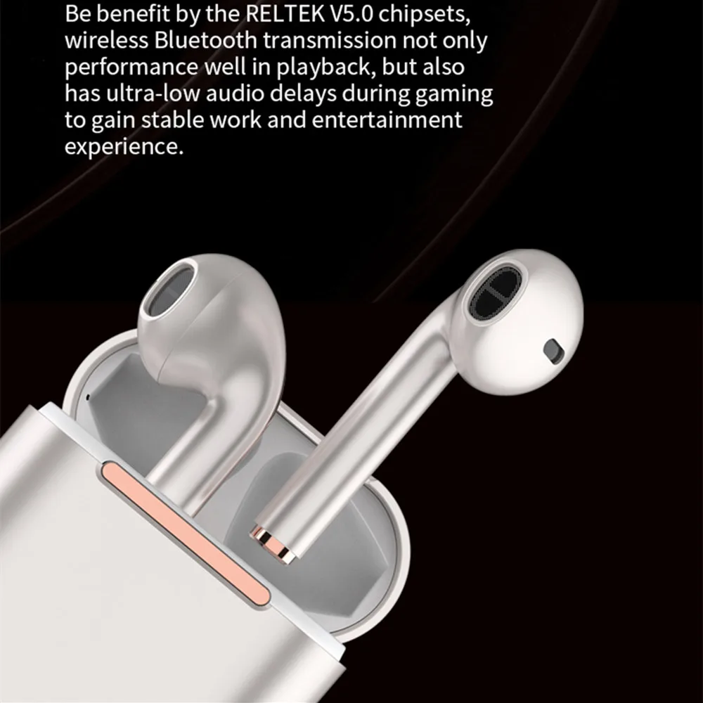 j18 tws true wireless bluetooth headphones with microphone earphones gaming headset sport earbuds for android ios smartphones free global shipping