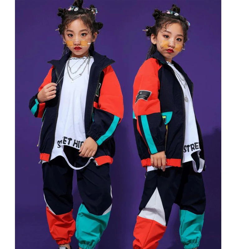 Детская модная крутая одежда в стиле хип-хоп пуловер с карманами повседневные