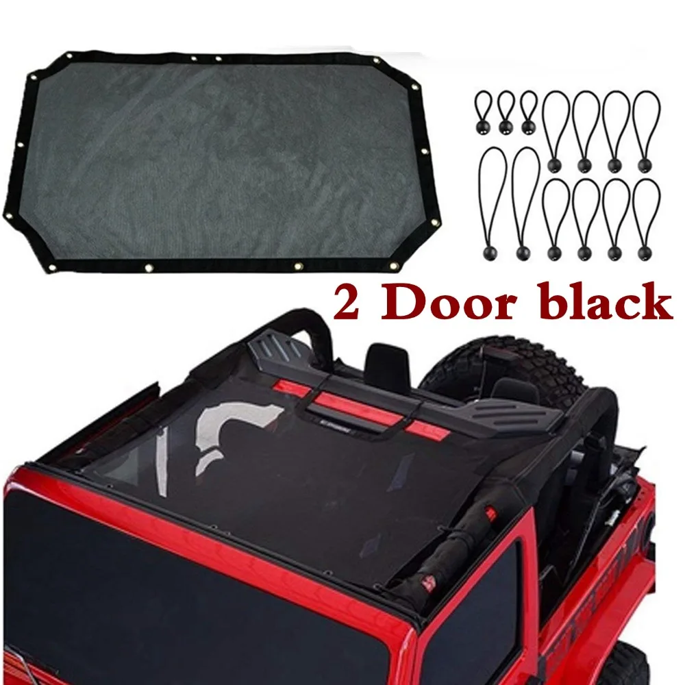 

Черный Сетчатый Солнцезащитный Козырек На Крышу Для Jeep Wrangler JK JKU 2007-2018 (2-4 Двери), Защита От УФ-излучения