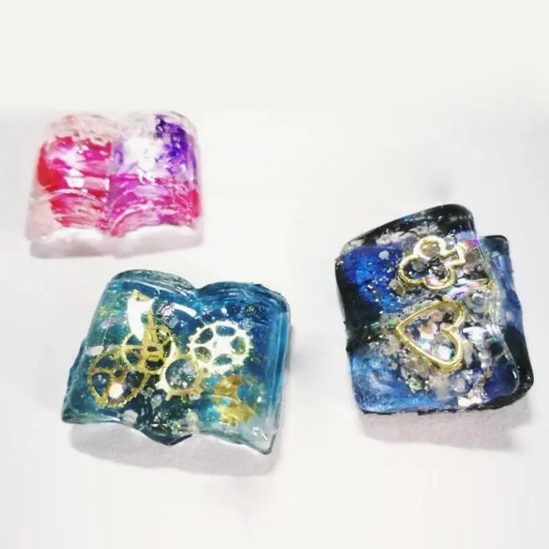 

Magic Book Pendant DIY Keychian Resin Casting Mold Silicone Mold Jewelry Making