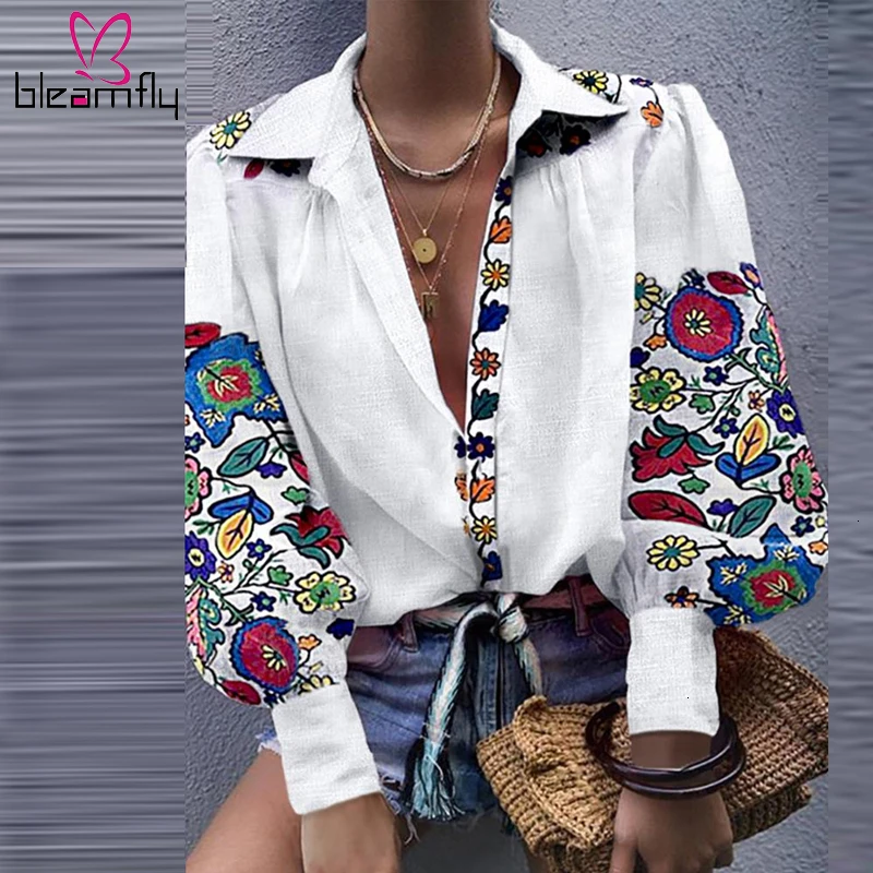 2019 Осенняя женская элегантная рубашка для отдыха с v образным вырезом Женский