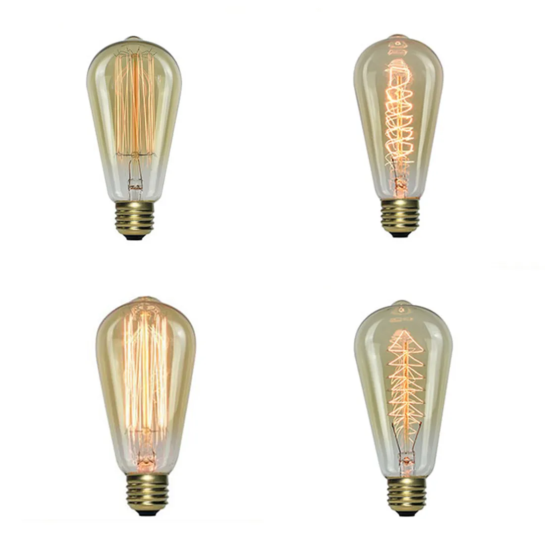 Винтаж 40 Вт 60 Edison Светильник лампы с изображением белки регулируемой яркостью ST64