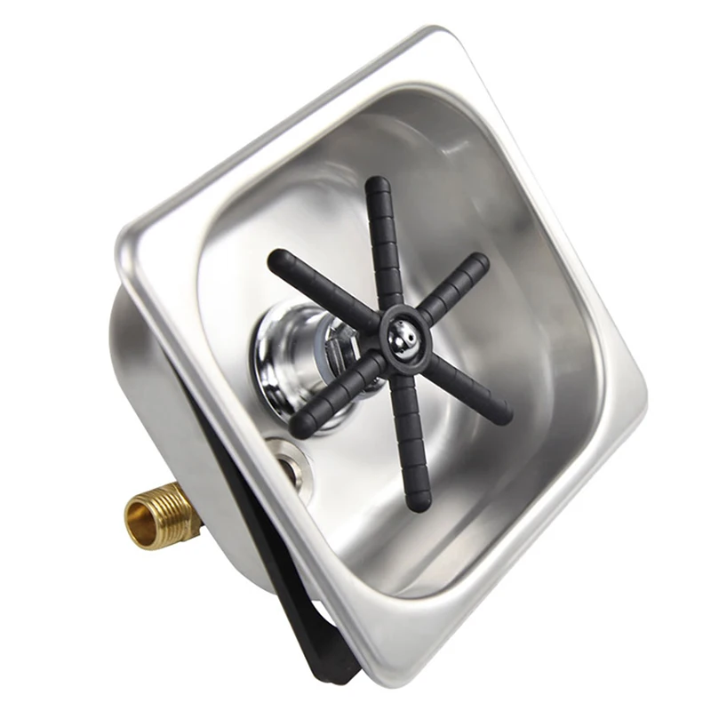 

Professional Steaming Pitcher Rinser, Glass Cleaning Rinser Cup Washer For Bar Coffee Restaurant Home Kitchen
