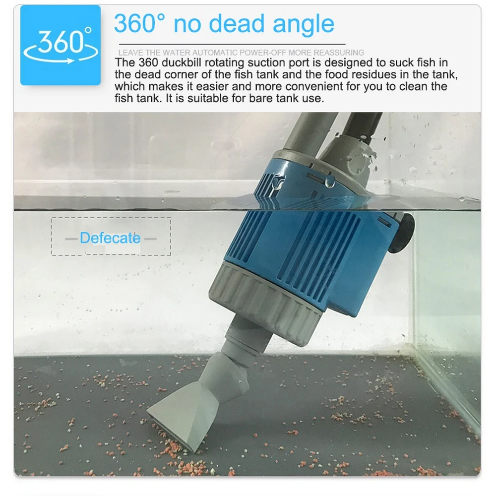 

20W 28W Water Changer Pump Automatic Fish Tank Gravel Cleaner Cleaning Tool Sand Washer Filter Siphon Aquarium Water Pump
