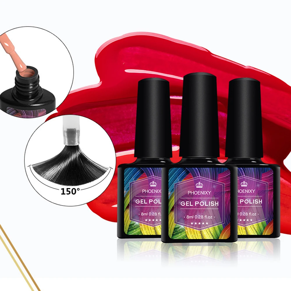 Полуперманентный УФ-Гель-лак для ногтей основа и верхнее покрытие гель-лака 4/5/6