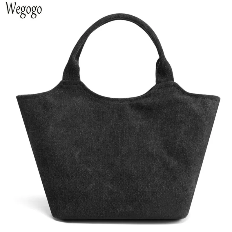 

Высококачественная Женская Холщовая Сумка-тоут, удобная сумочка на плечо, Ультралегкая простая мягкая маленькая пляжная сумка для женщин