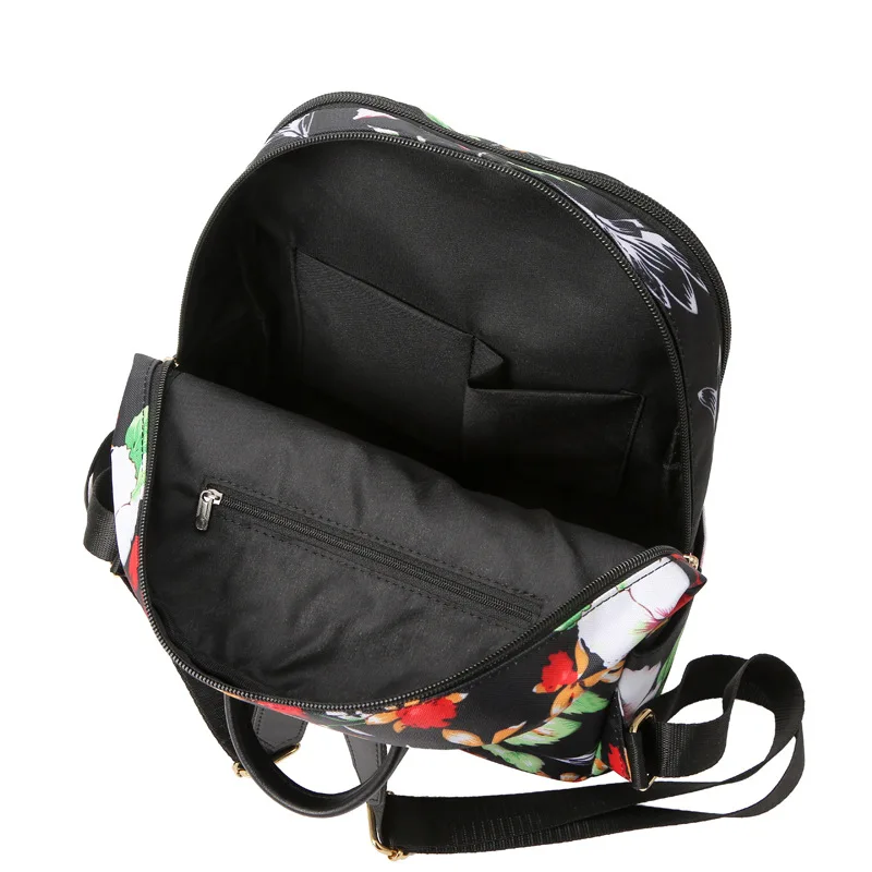 Модный рюкзак с принтом листьев школьные ранцы для девочек-подростков Дамский