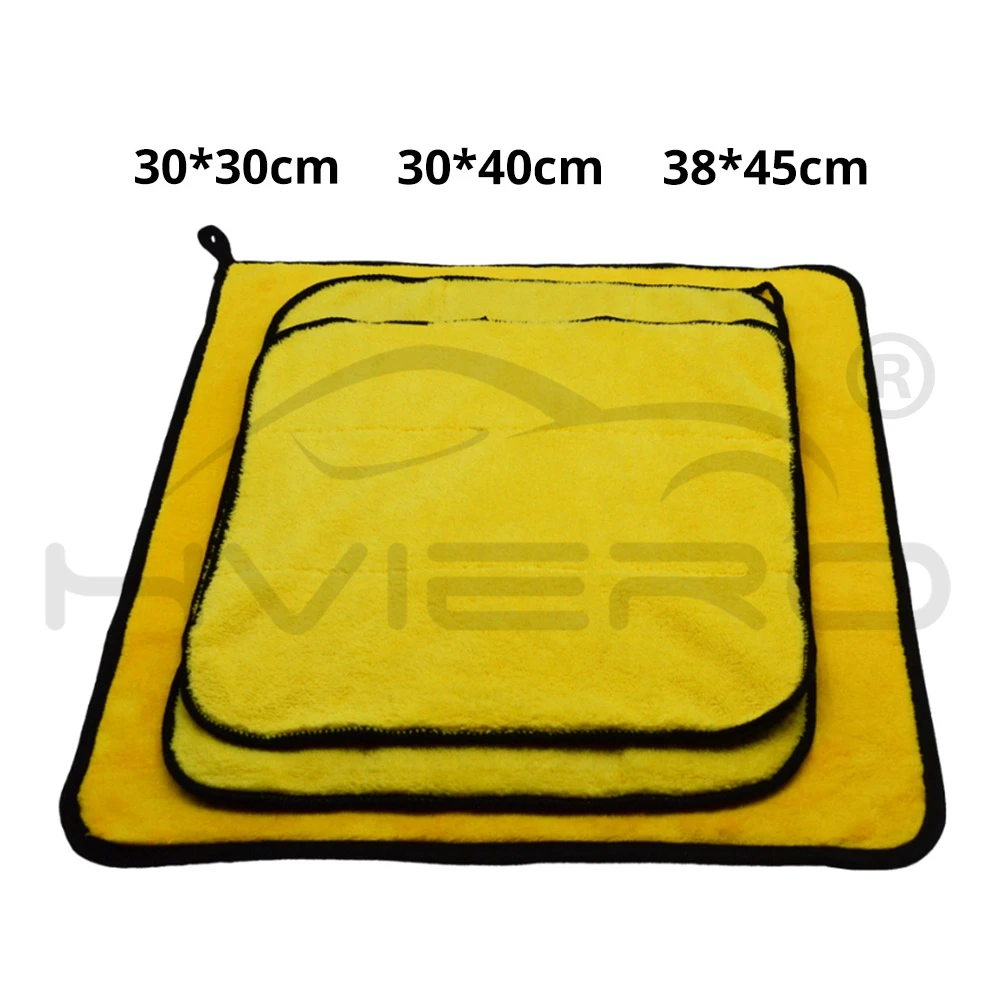 Инструменты для мытья автомобиля 800gsm 45cmx38/30 см x 30 см толстые плюшевые микрофибры для чистки автомобиля микрофибра воск полировка детализация полотенца
