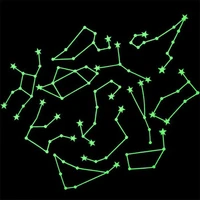 new 1 pack new design star map glow in darkness night sky constellations zodiac chart poster sticker wholesale